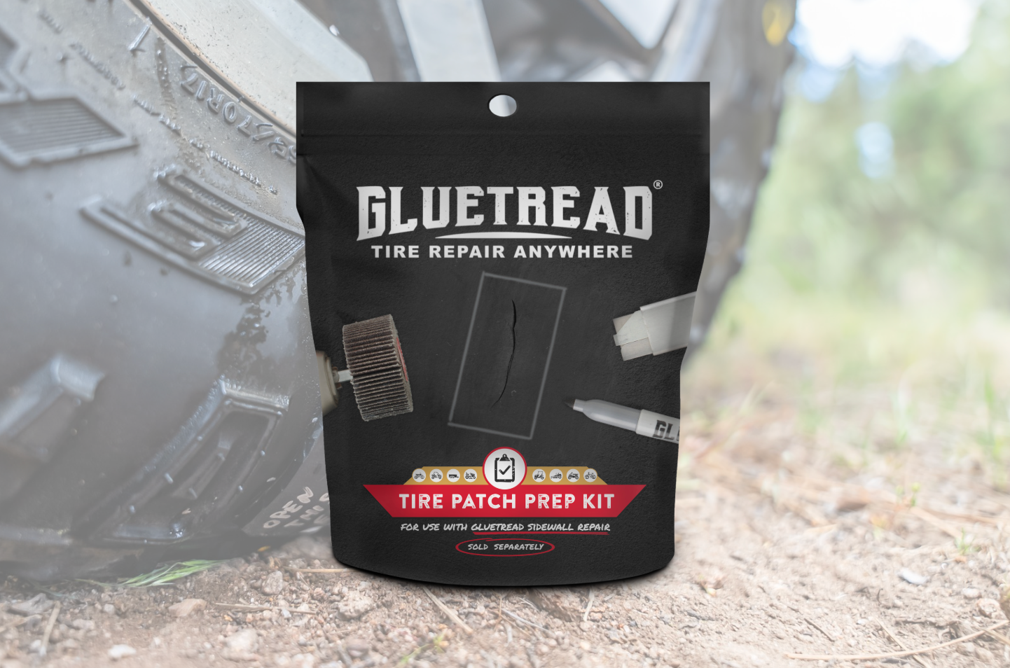 How Do You Repair Tire Sidewall Damage on Raised Lettering or Uneven Surfaces?