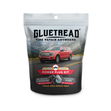 Repair Kit for flat tire showing equipment made in usa