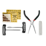 plugs for flat tires, t-handles made in America, pliers and razor