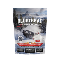 GlueTread Snowmobile Pro Paddle Repair Kit package, front