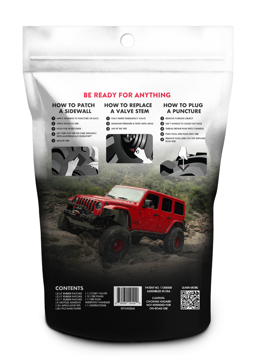 Complete Tire Repair Kit GlueTread